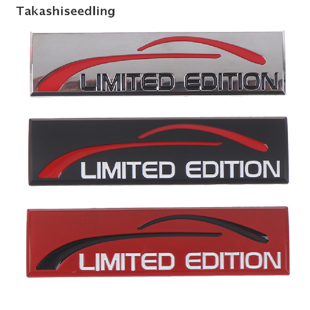 (Takashiseedling) Car styling 3D Metal Car Sticker Chrome Limited Edition Logo Sticker Badge Decal Hot Sale