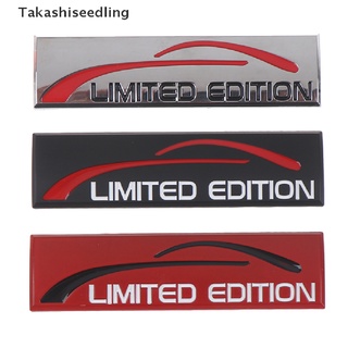 (Takashiseedling) Car styling 3D Metal Car Sticker Chrome Limited Edition Logo Sticker Badge Decal Hot Sale