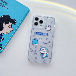 เคสซิลิโคน สำหรับ ไอโฟน Clear Case iPhone 13 Pro Max iPhone 12 Pro Max iPhone 11 Pro Max iPhone X XR XS Max 7 8 Plus Cute Cartoon โดราเอมอน Doraemon โดเรม่อน Silicone Case