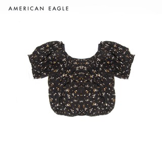 American Eagle Cropped Tie Back เสื้อ ครอป ผู้หญิง  (EWSB 035-2492-001)