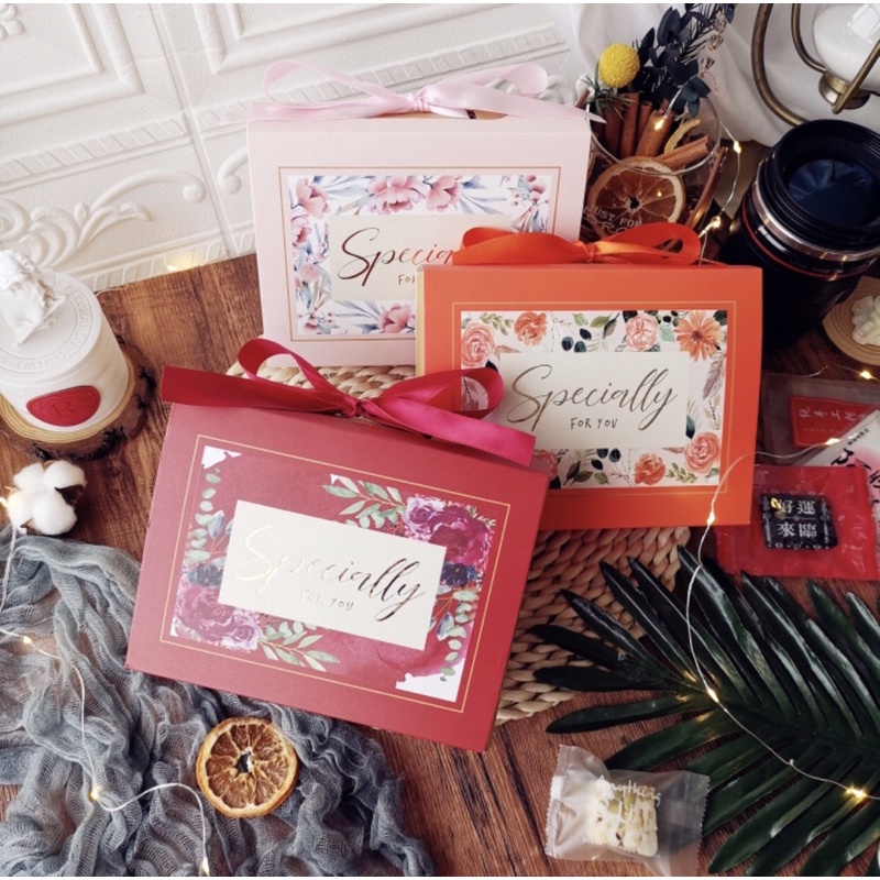 BB-202 (5ชิ้น) กล่องบรรจุดอกไม้สําหรับคุกกี้