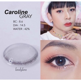 🔥 คอนแทคเลนส์ ✨ขนาดมินิ✨Gray✨ Caroline (Lovelylens)