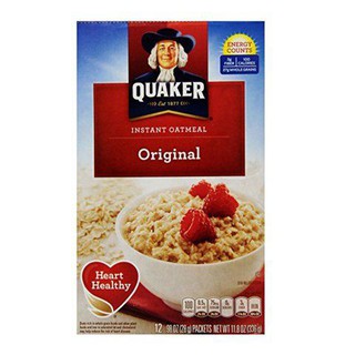 Quaker Instant Oatmeal Original 11.8 Oz.  Quaker Instant Oatmeal Original 11.8 ออนซ์