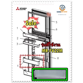 อะไหล่ของแท้/ชั้นวางขวดน้ำตู้เย็นมิตซูบิชิ/ขนาดเท่ากับชั้นล่าง ช่องธรรมดา/KIEZ91124/MR-FV22M/MITSUBISHI/ราคาต่อชิ้น