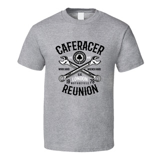 เสื้อยืด ผ้าฝ้าย ลาย Caferacer Reunion Motorcycle Adventure Speed 1979 s LNhaph63JPnmee97 สไตล์เรโทร สําหรับผู้ชาย ผู้หญ