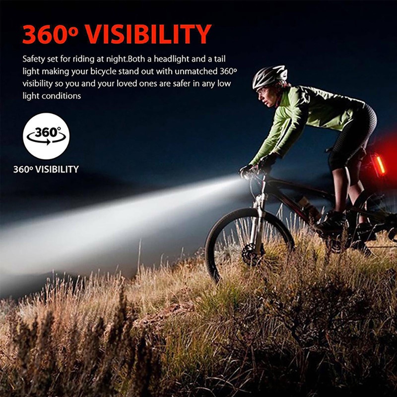 Phare Avant Vélo Intelligent Avec Détection Automatique - LED, étanche, Rechargeable USB