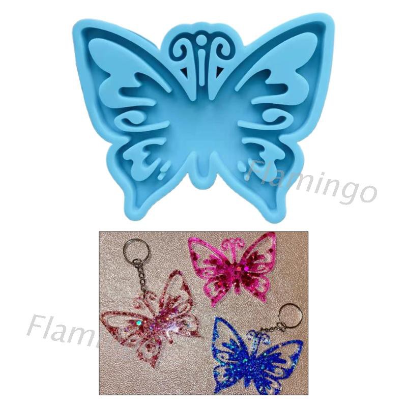 Bakewares & Decorations 27 บาท Flgo แม่พิมพ์ซิลิโคนรูปผีเสื้อสําหรับทําพวงกุญแจ Home & Living