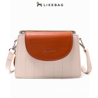 LIKEBAG Original ขนาดกลางหนังกระเป๋าสะพายข้าง Casual กระเป๋าสะพายไหล่สำหรับผู้หญิง