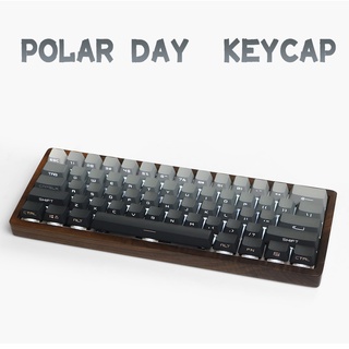 【JKDK】polar day PBT keycap translucent OEM profile gray and white gradient color keycaps