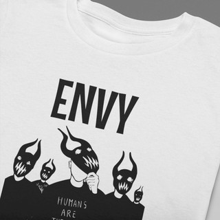 EXOTIC/เสื้อยืดสกรีนลาย-ENVY/เสื้อยืดสีดำและขาวคอกลม/แฟชั่นชายและหญิง/เสื้อวัยรุ่นแขนสั้น/สตรีทแฟชั่น/ลายแนวๆ