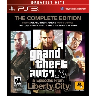 PS3 Grand Theft Auto IV &amp; Episodes from Liberty City: The Complete Edition (Zone1/US/English) แผ่นเกม ของแท้ มือหนึ่ง