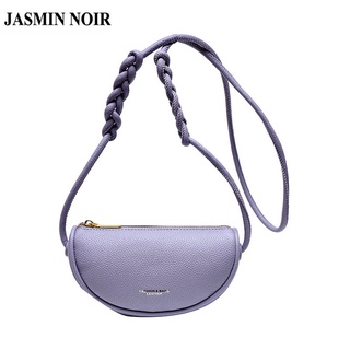 Jasmin NOIR กระเป๋าสะพายข้าง หนัง PU เรียบง่าย สําหรับผู้หญิง