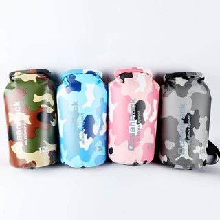 (ขนาด 2-20 L) MARJAQE 607 กระเป๋าเป้กันน้ำ Dry bag สำหรับกิจกรรมทางน้ำ ตั้งแคมป์ เดินป่า พายเรือคายัค