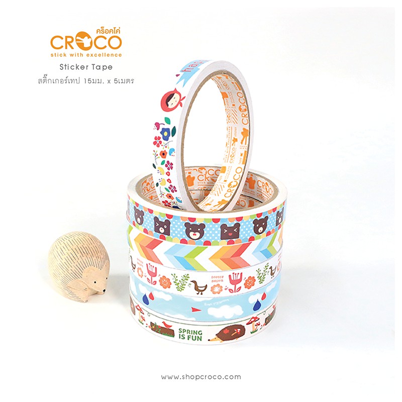 CROCO สติ๊กเกอร์เทป fancy collection (PSK1505)
