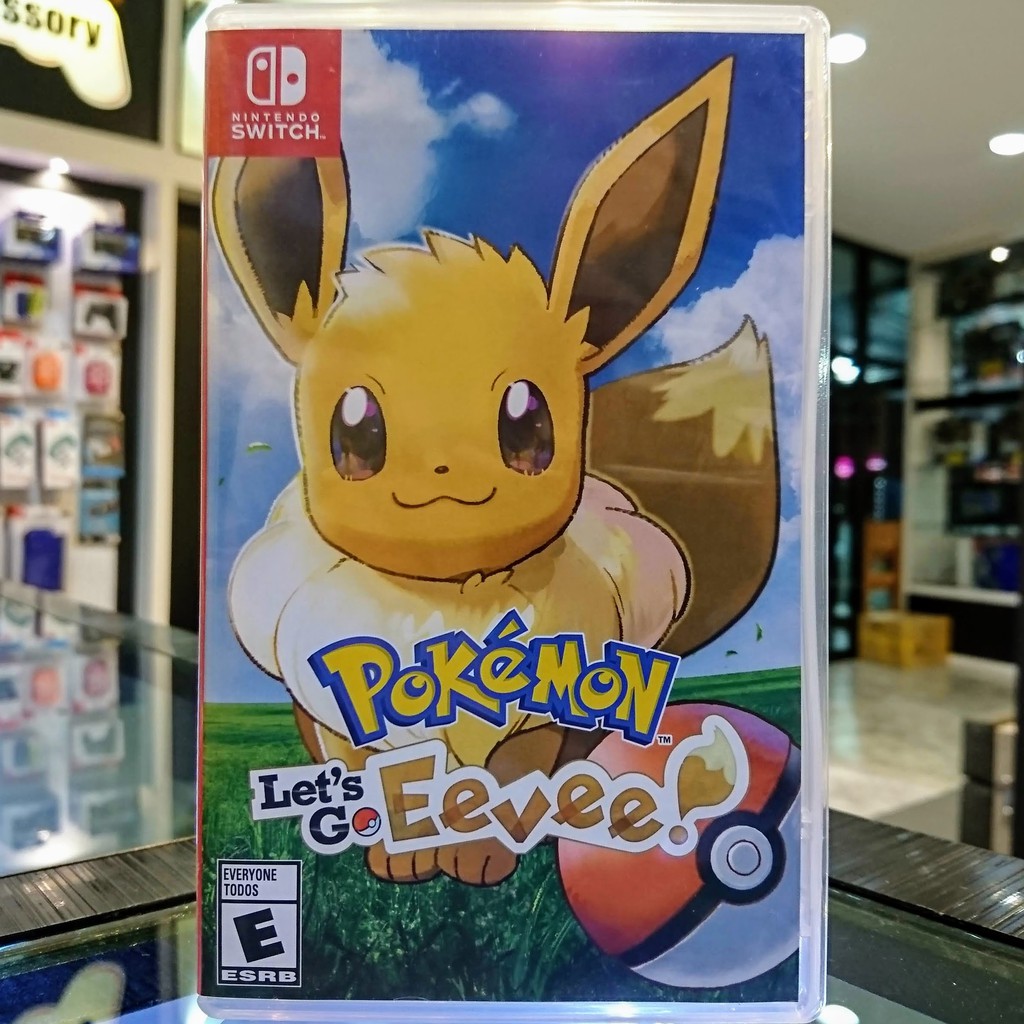 (ENG) มือ2 Pokemon Let's Go, Eevee! แผ่น Nintendo Switch เกมNintendoswitch มือสอง (เล่น2คนได้ Nintendo Exclusive)