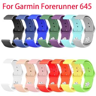 Garmin Forerunner 645 Smart Watch สายกีฬาซิลิโคนอ่อนนุ่ม