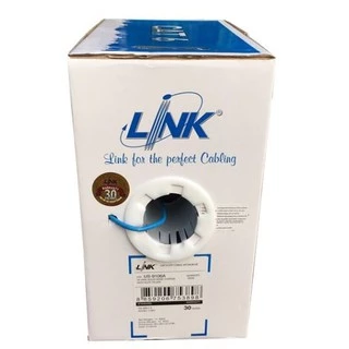 LINK (สายแลนนในอาคาร) รุ่น US-9106A สีฟ้า CAT6 UTP(250MHz 305m/BOX หรือ 1000ฟุต) INDOOR