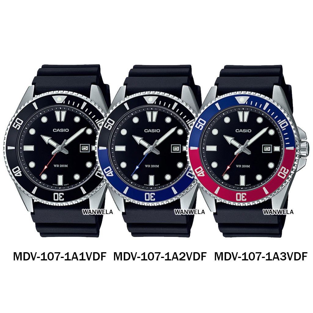 ของแท้ นาฬิกาข้อมือ ผู้ชาย Casio Duro รุ่น MDV-107