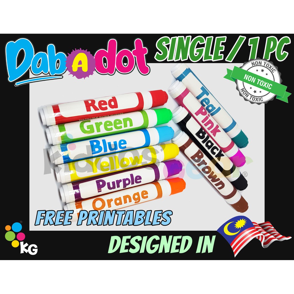 [ ] DAB-A-DOT ส่วนบุคคล Mini Dot Art & Craft Markers x 1 ชิ้น