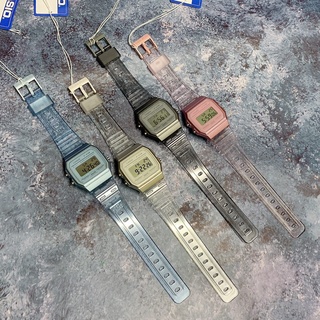 ! Casio Digital นาฬิกาข้อมือชาย/หญิง สายเรซินใส รุ่น F-91WS(F-91WS-2D/F-91WS-4D/F-91WS-7D/F-91WS-8D)