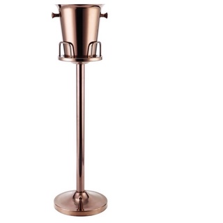 Rosegold wine bucket with stand ถังแช่ไวน์สีโรสโกลพร้อมขาตั้งสีโรสโกล