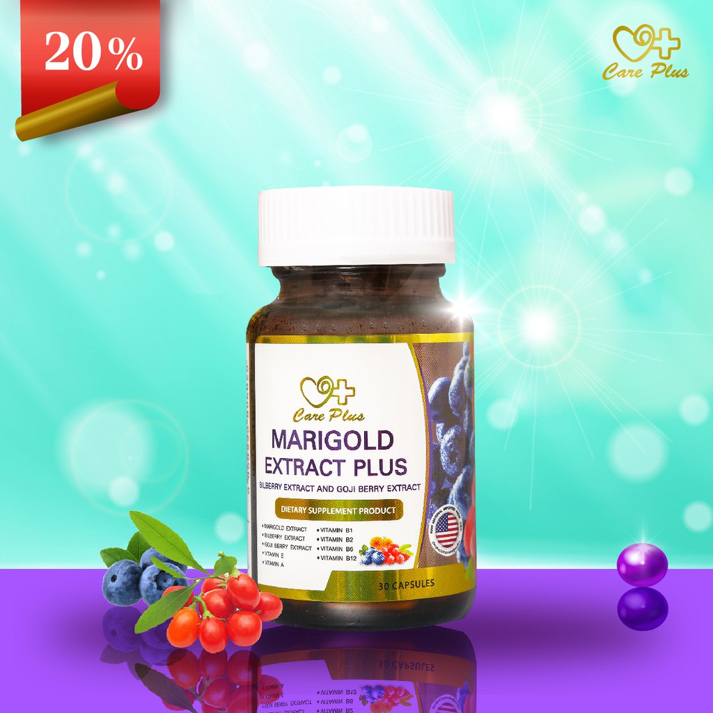 Care Plus Marigold Extract Plus Bilberry Extract And Goji Berry Extract