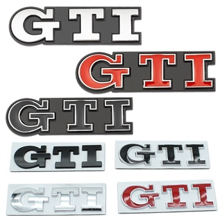 สติกเกอร์โลโก้ GTI 3D โลหะ สําหรับติดตกแต่งรถยนต์ Volkswagen VW Golf 5 6 7 GTI MK7 MK3 MK5 MK2 MK6 MK4 Polo