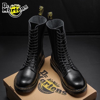 Dr.Martens รองเท้าบูท  14 รู รองเท้าบูทหนังแฟชั่นสไตล์คู่รัก 35-47รองเท้าบูท Martin ขนาดใหญ่