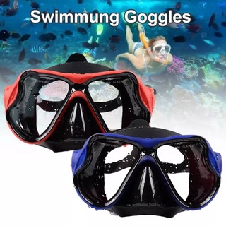 แว่นดำน้ำ แว่นตาดำน้ำ แว่นตาดำน้ำ ใหม่ซิลิโคนแว่นตาดำน้ำว่ายน้ำ Goggles - มีพร้อมส่ง-