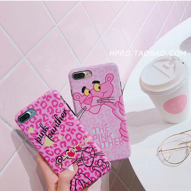 The Pink panther  Pink panther  Iphone 6/6s/6+/6s+/7/7+  เคส tpu นิ่ม ผิวมันวาว
