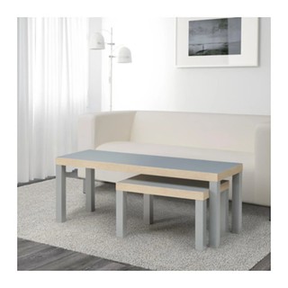 LACK โต๊ะกลาง ,โต๊ะซ้อน Nest of tables 120*40,60*40 cm (เทา)