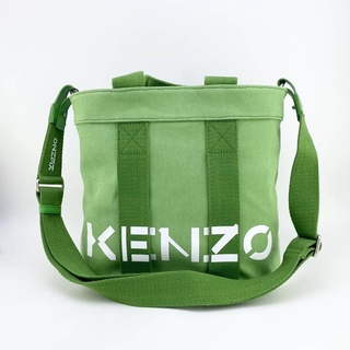 KENZO LOGO PRINT TOTE BAG กระเป๋าถือ ทรง shopping โท้ท ผ้าไนลอนสีดำ แบรนด์เคนโซ่ สกรีนตัวหนังสือคลาสสิค ขนาด 26x13x25 cm