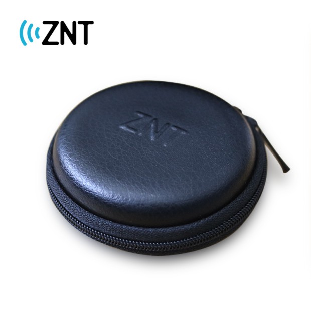 Znt กระเป๋าหนังสำหรับใส่หูฟังสายเคเบิ้ล USB