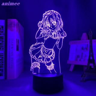 Dxd โคมไฟกลางคืน Led ลายอนิเมะ Koneko Toujou 3d สําหรับตกแต่งห้องนอน โรงเรียนมัธยม DxD+G*F