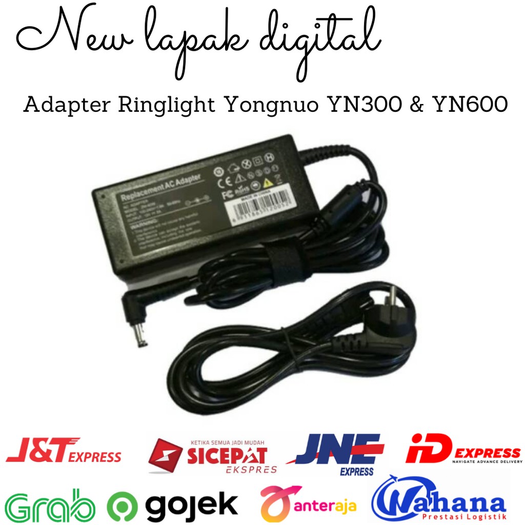 Yongnuo YN 300 III & YN600L Led AC Adapter - อะแดปเตอร์ LED Ringlight