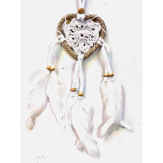 Dream catcher size 6 cm. (เครื่องรางดักความฝัน) DC617