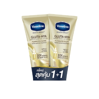 โปรโมชั่น : Vaseline วาสลีนเฮลธี้ไบรท์กลูต้า-ไฮยาเซรั่มเบิสท์ยูวีโลชั่นฟลอเลสโกลว์ 300มล. แพ๊คคู่ สุดคุ้ม11