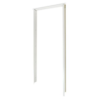 WPC DOOR FRAME KING 80x200CM WHITE วงกบประตูไม้สังเคราะห์พร้อมซับเฟรม KING 80x200 ซม. สีขาว วงกบประตู ประตูและวงกบ ประตู