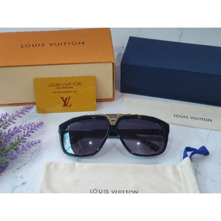 แว่นกันแดด Louis Vuitton ขนาด 65mm อุปกรณ์ครบเซ็ต 🎁 ส่งฟรี 🎁