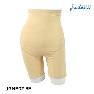 Jintana กางเกงสเตย์ขายาว เอวสูง รหัส JGMP02 สีเบจ