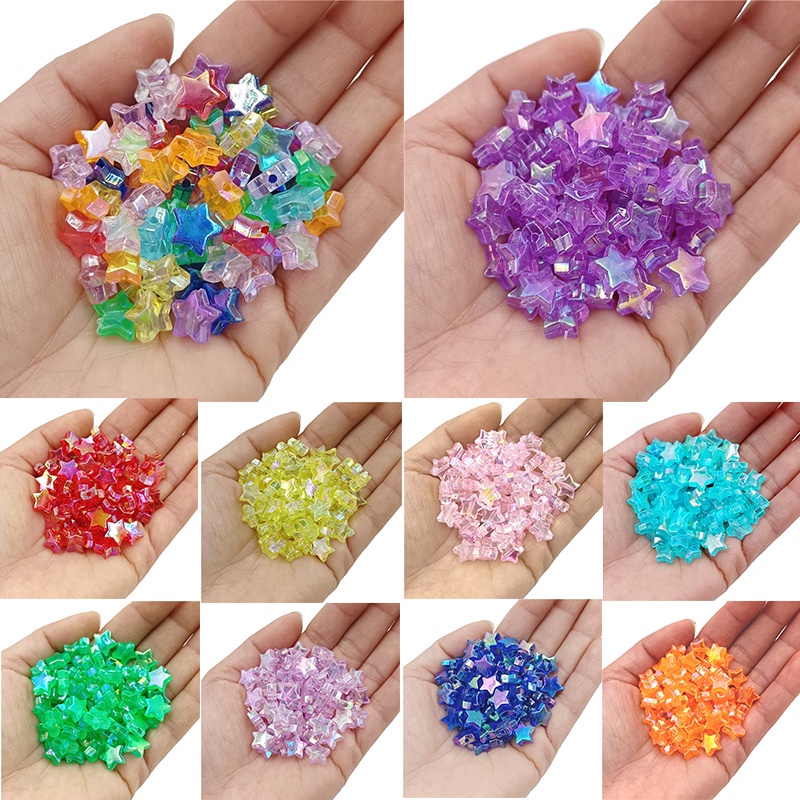 ลูกปัดใส ลูกปัดใส รูปดาว สําหรับทําเครื่องประดับ DIY จํานวน 40 ชิ้น