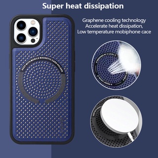 X-level Graphene เคสแม่เหล็ก กระจายความร้อนได้ดี กันกระแทก อุณหภูมิต่ํา สําหรับ iPhone 13 13 Pro Max 13 Pro 12 Pro Max 12 12 Pro