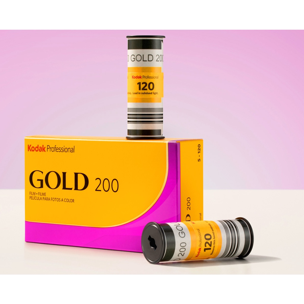 ฟิล์มสี 1ม้วน 120 Kodak Gold 200 Medium Format Film Color Negative ฟิล์ม ฟิล์มถ่