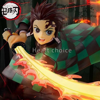 【พร้อมส่ง】โมเดลฟิกเกอร์ Demon Slayer Blade Tanjiro Fire God สไตล์ญี่ปุ่น