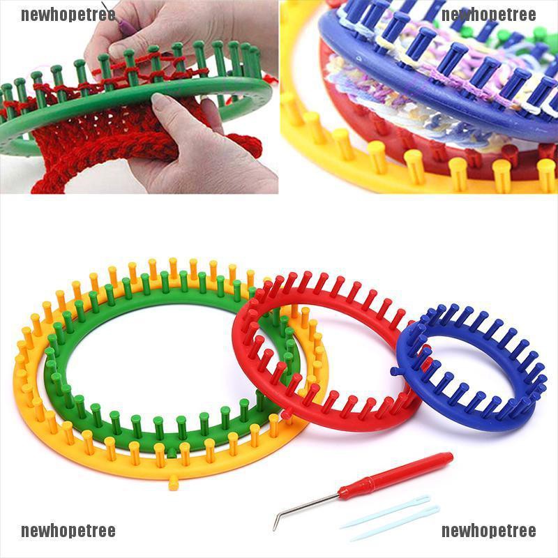 NTPH 7Pcs Round Knitting Loom Needles Set Knit Circle DIY Handmade Hat