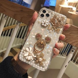 เคสโทรศัพท์ ประดับเพชร สำหรับ เคสไอโฟน ติดกะลาเพชร Apple iPhone 13 Pro Max X XR XS MAX 7 Plus 8 Plus 12 Mini 12 Pro Max 11 Pro Max 14 Pro Max Case