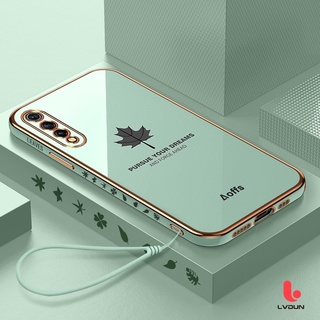 เคส Vivo S1 S1 Pro Y15S Y01 Y20 Y12S Y21 Y21T Y33S Y33T T1X Y20S Y12A Y12 Y15 Y17 เคส Electroplated maple leaf FY1