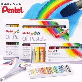 Pentel สีชอล์คเพนเทล Pentel oil pastels ขนาด 12/ 16/ 25/ 36/ 50 สี