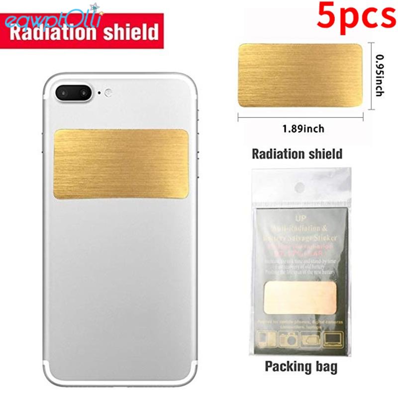 5 ชิ้น EMF ป้องกันโทรศัพท์มือถือป้องกันรังสีสติกเกอร์ไอออนลบ EMF Blocker สําหรับอุปกรณ์อิเล็กทรอนิกส
