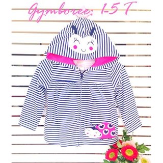 Gymboree : เสื้อแจ๊คเก็ทปักน้องเต่าทอง ซิปหน้า